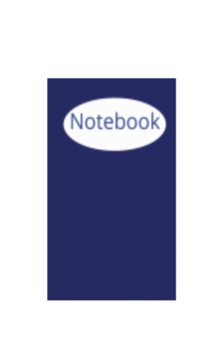A Smart Blue Hardcover Notebook.