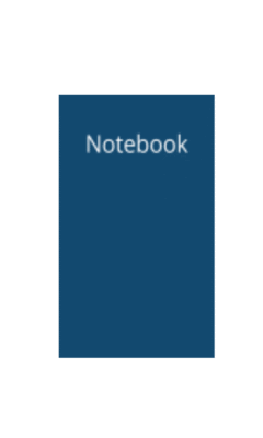 Blue Paperback Notebook 200 lined pages.