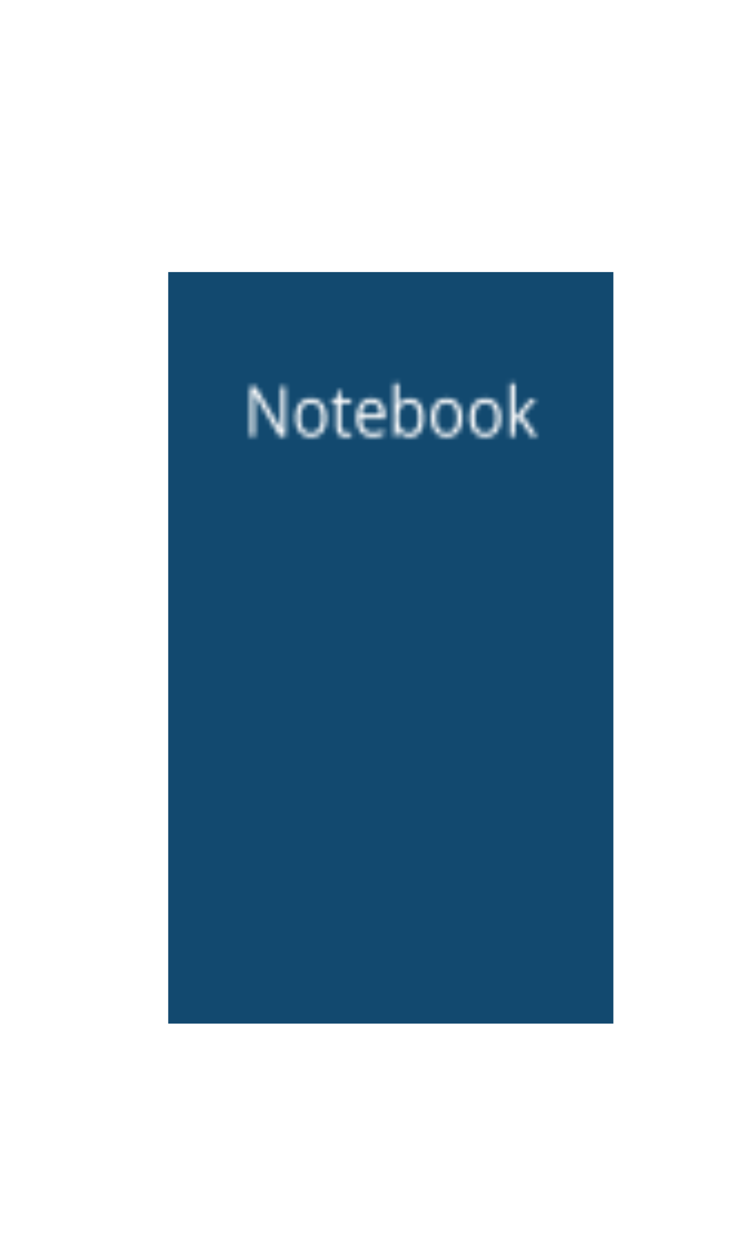 Blue Paperback Notebook 200 lined pages.